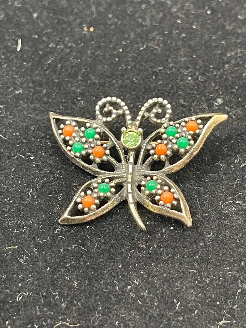 08.10.26-2 Sarah Coventry Wings of Fashion Butterfly Brooch 1974